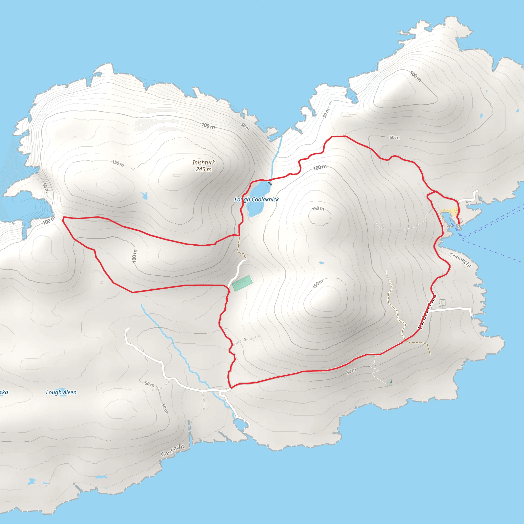 Inishturk - Mountain Common Loop mobile static map