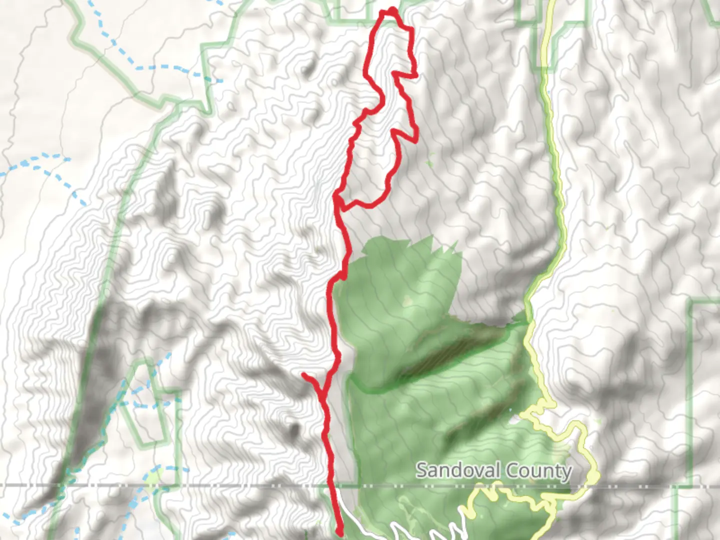 An image depicting the trail North Sardia Peak via North Crest Trail and its surrounding area.