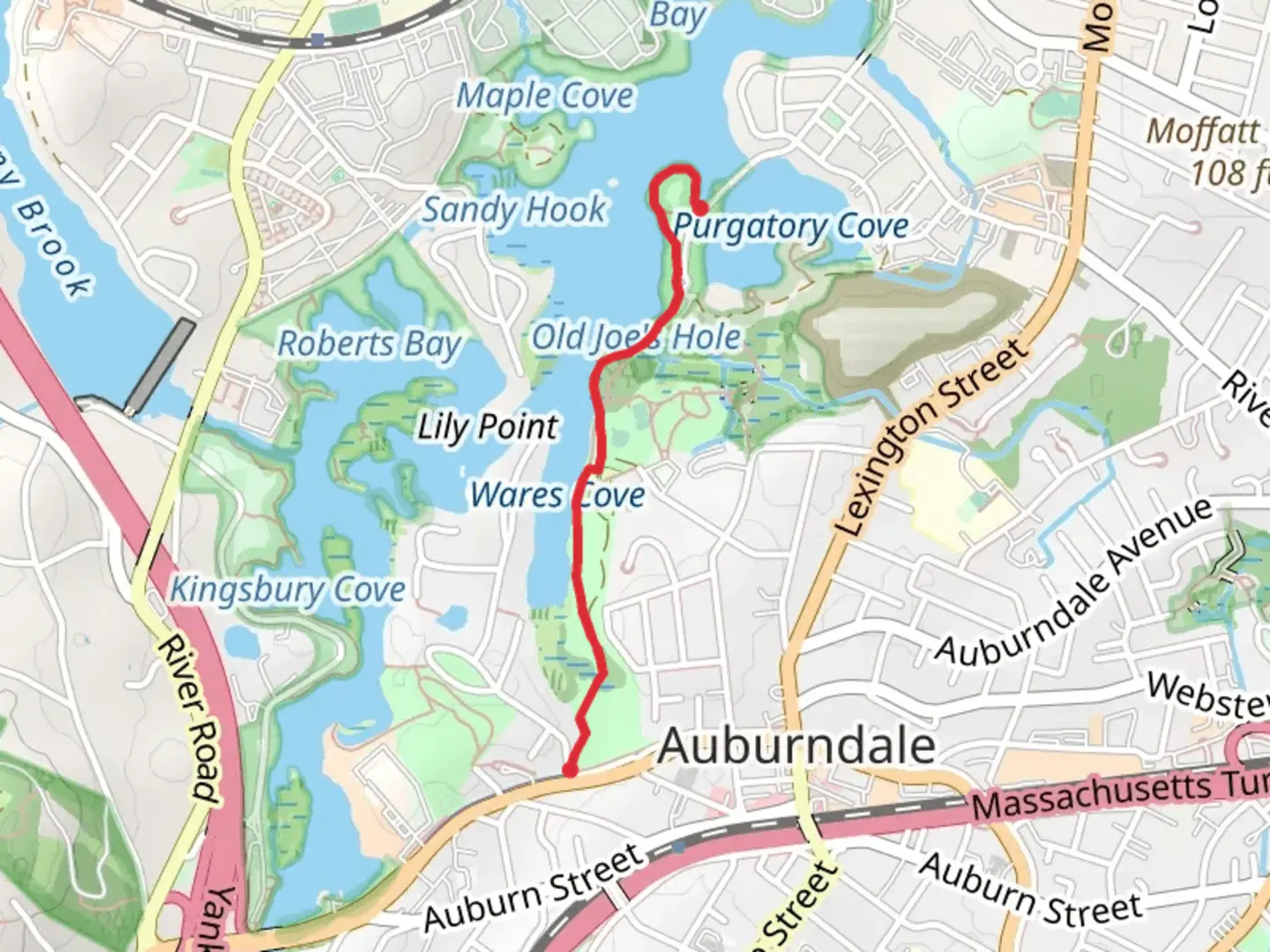 An image depicting the trail Purgatory Cove Trail and its surrounding area.