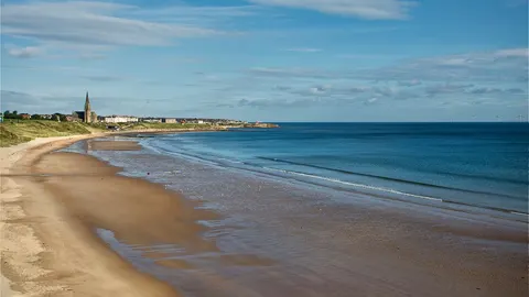 An image depicting the trail England Coast Paths - Northeast and its surrounding area.