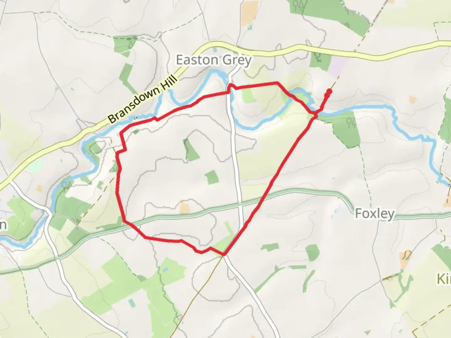 An image depicting the trail Easton Grey Loop and its surrounding area.
