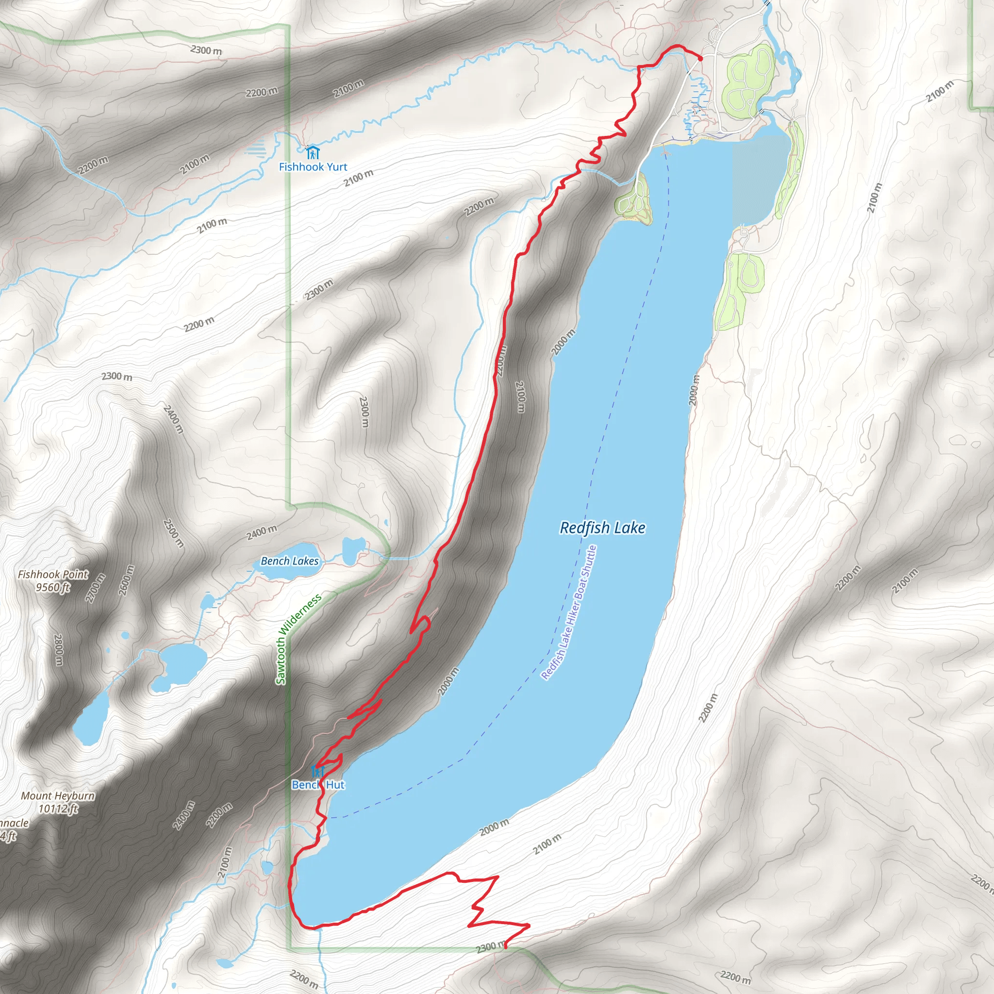 Redfish Creek-Baron Creek Trail and Grand Mogul Trail mobile static map