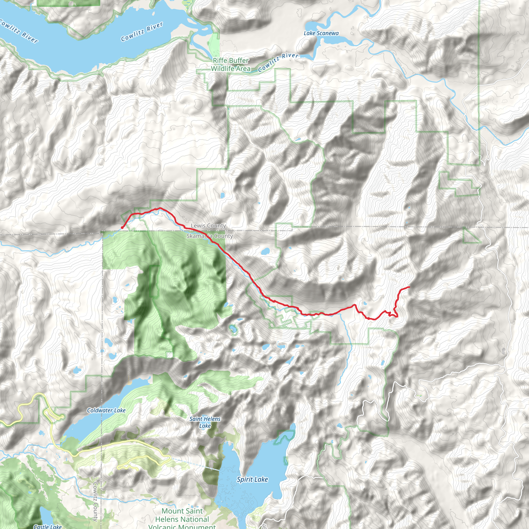 Green River Trail mobile static map