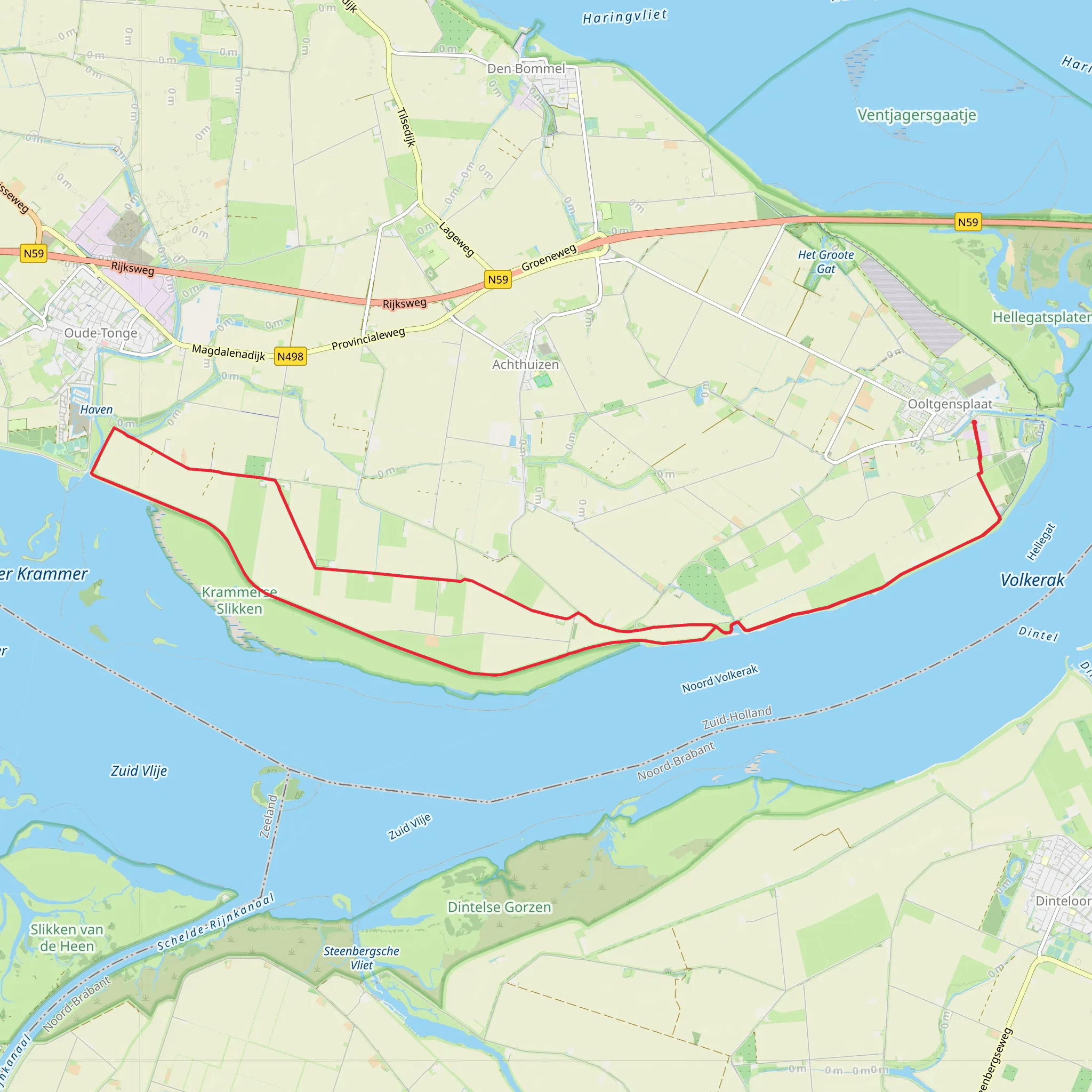 Anna Wilhelminapolder Loop mobile static map