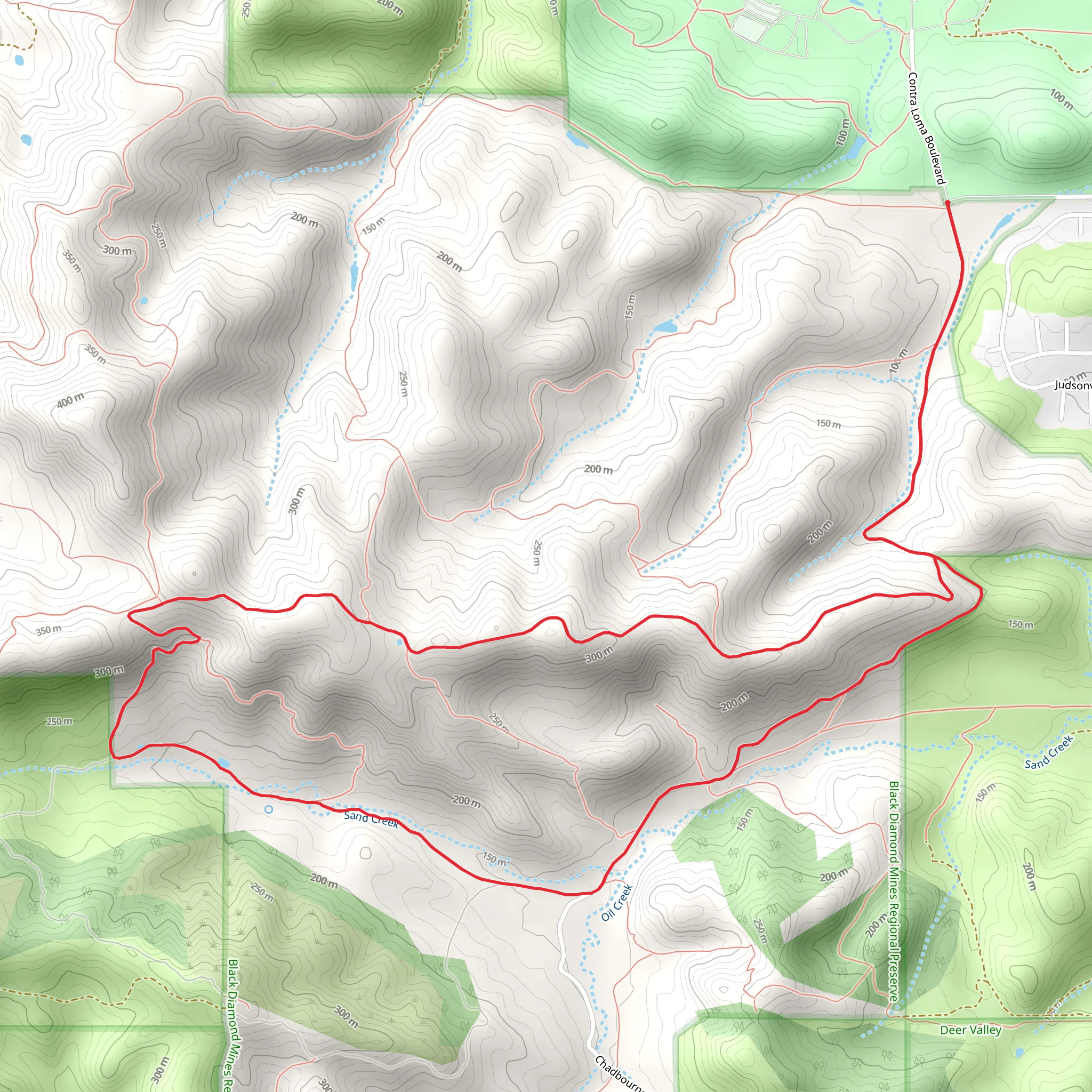 Ridge and Stewartville Loop Trail mobile static map