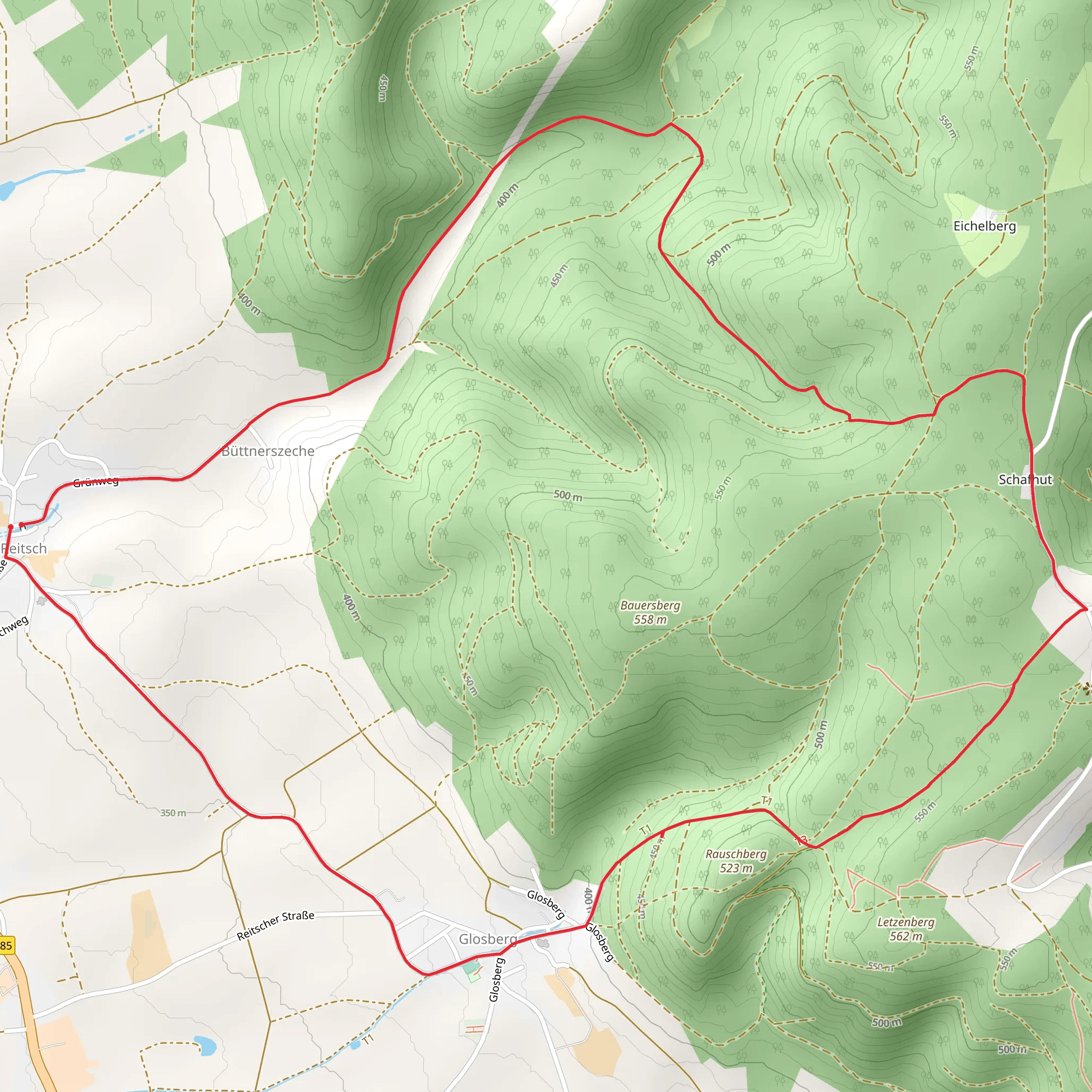 Zechenweg mobile static map