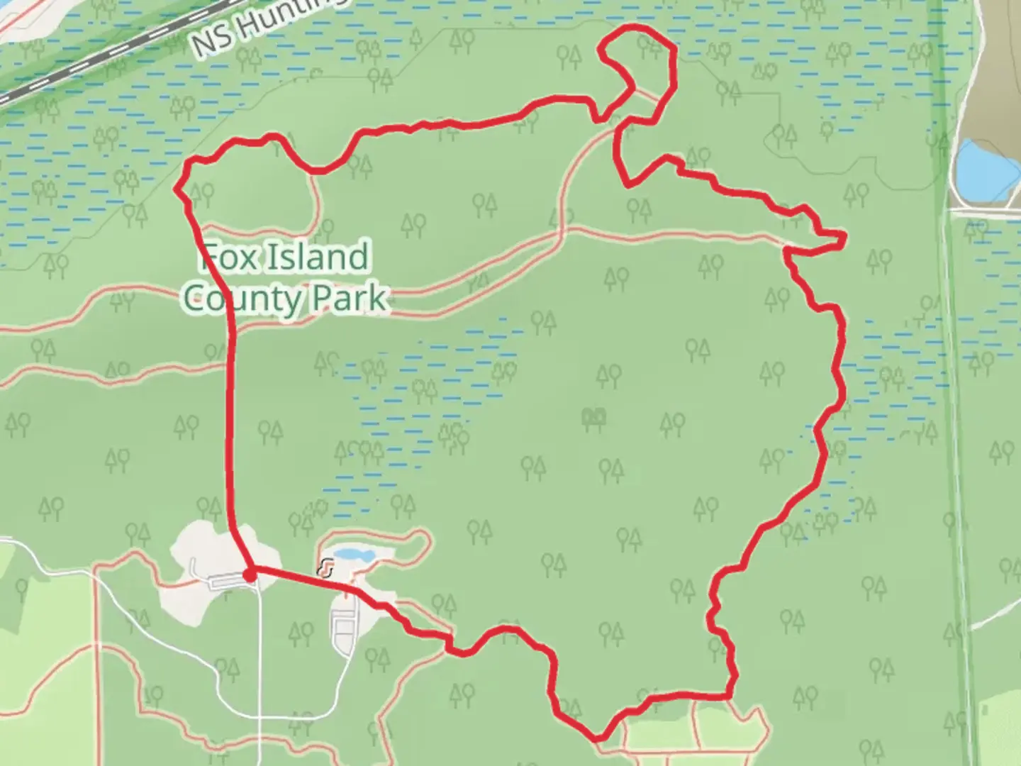 An image depicting the trail Eagle Loop Trail and its surrounding area.