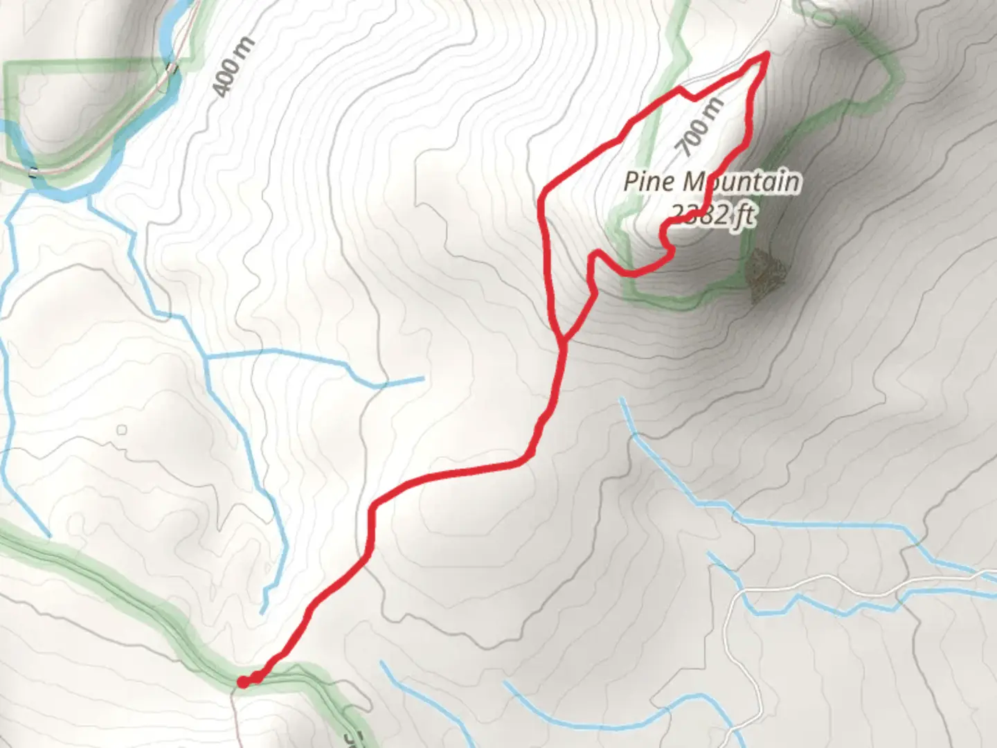 An image depicting the trail Pine Mountain Trail Loop and its surrounding area.