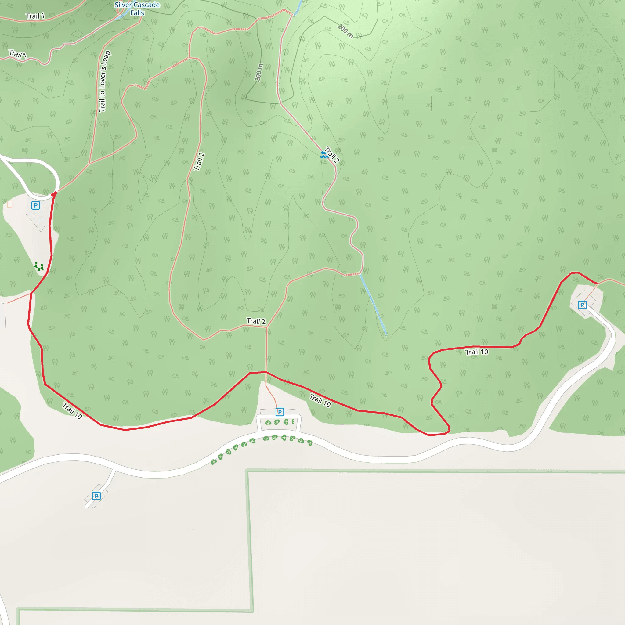 Walk near Shades Pond mobile static map