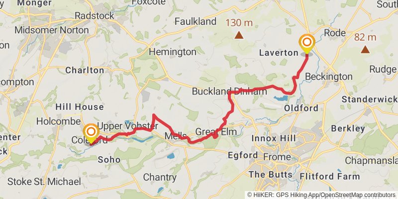 Mary Michael Pilgrims Way stage 26 Map