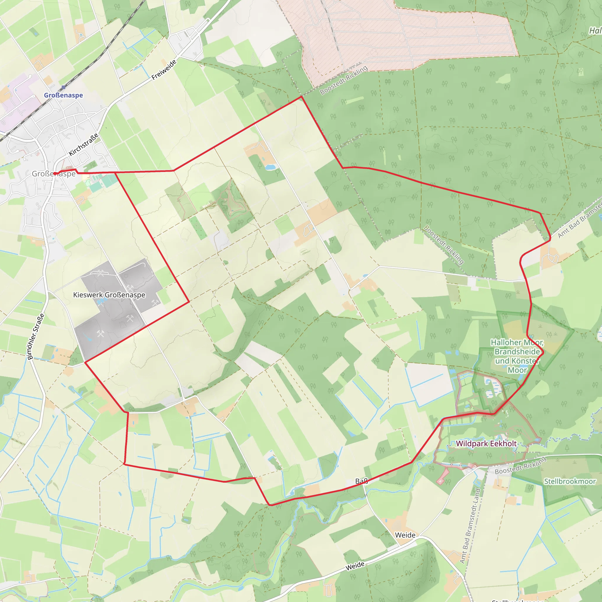 Grobenaspe and Halloher Moor Loop mobile static map