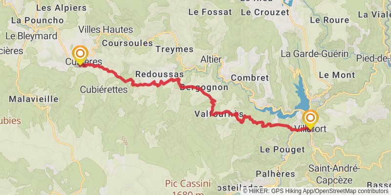 GR 68 stage 7 Map