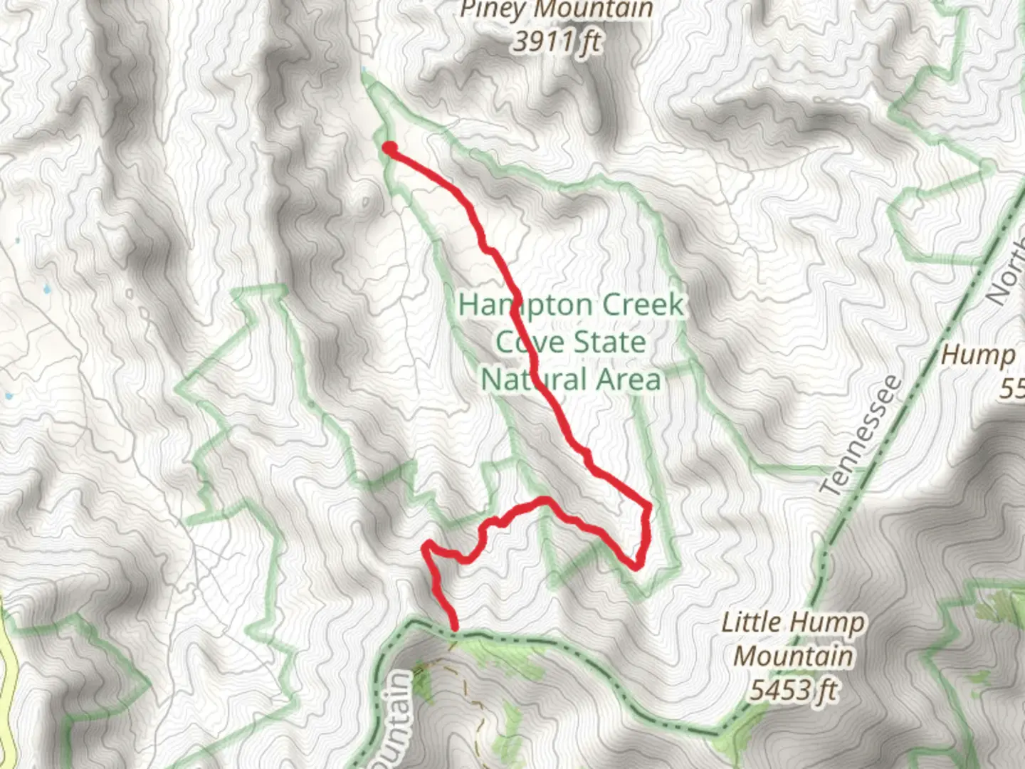 An image depicting the trail Overmountain Victory National Historic Trail and its surrounding area.