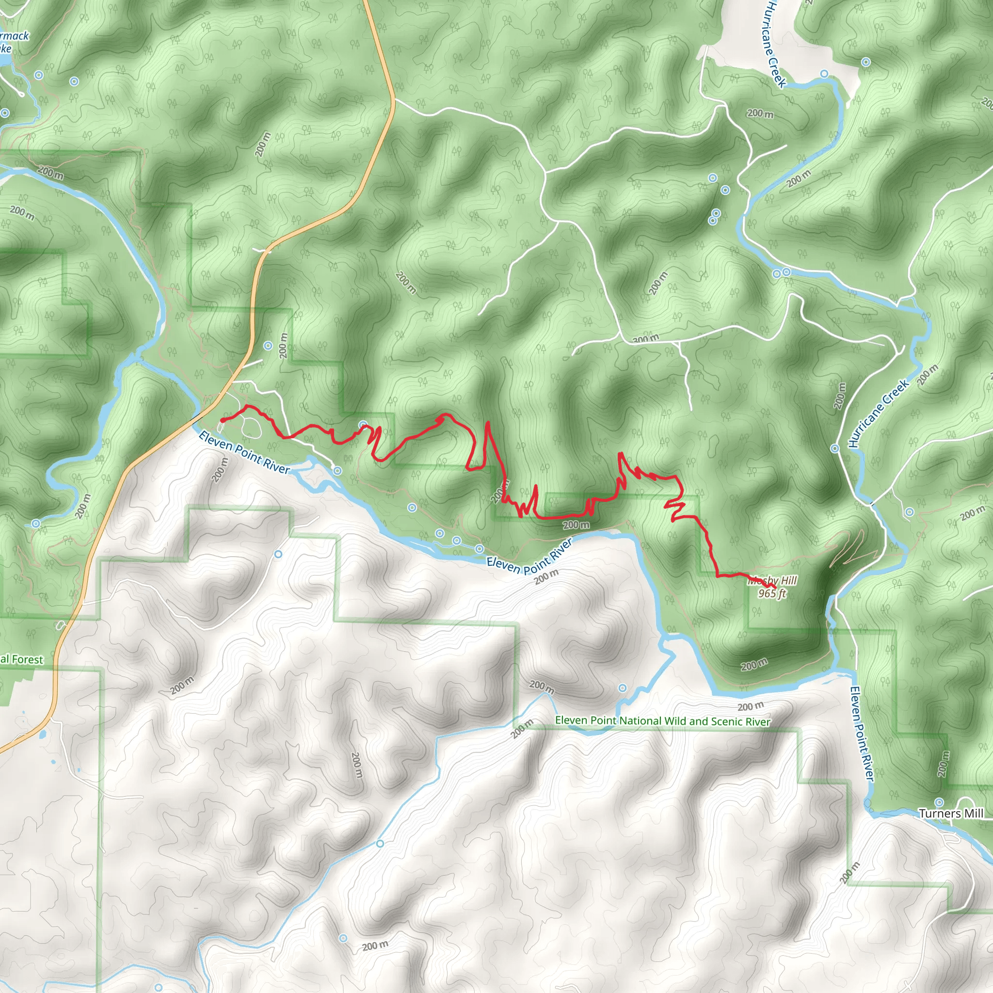 Mosby Hill mobile static map