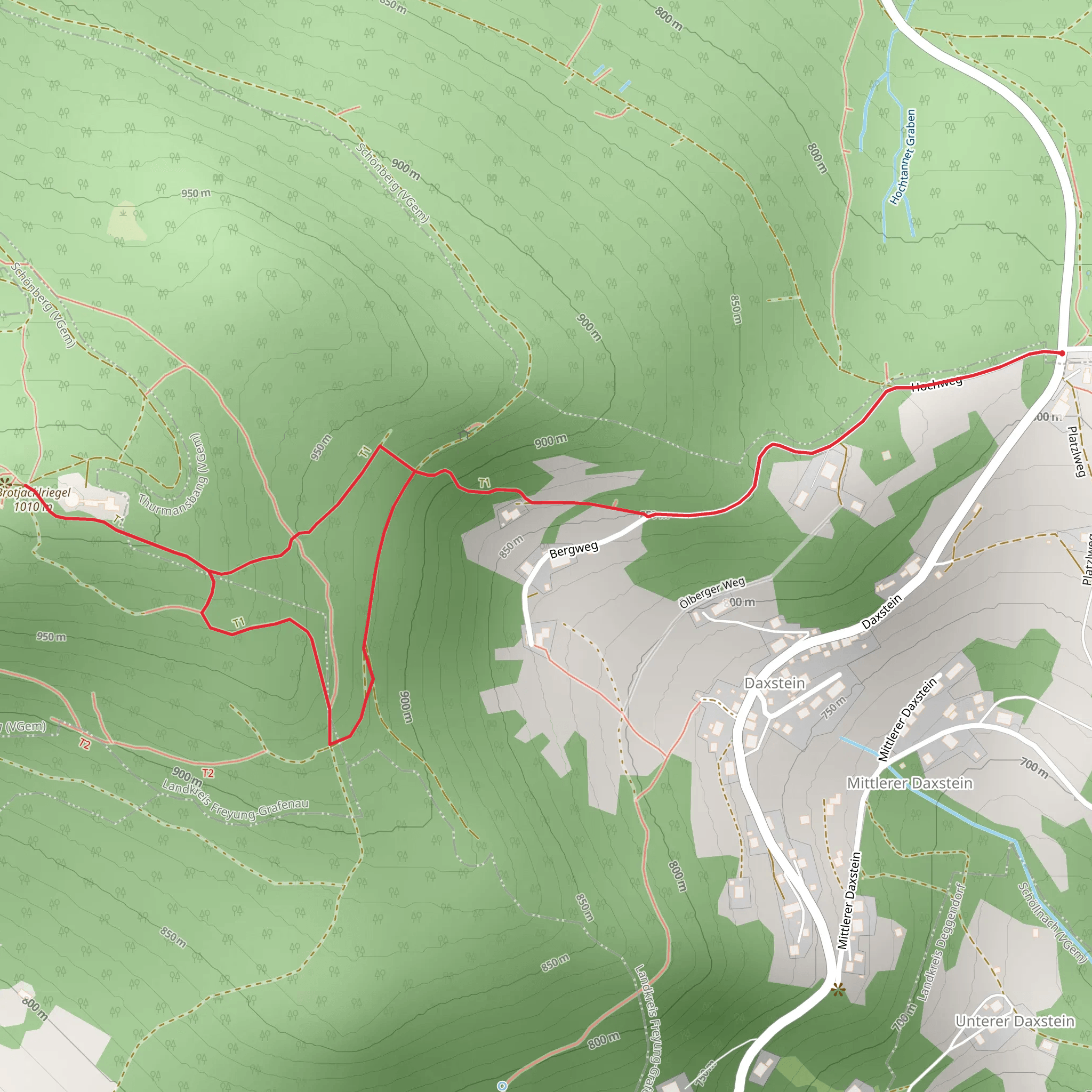 Brotjacklriegel Scenic Walk mobile static map