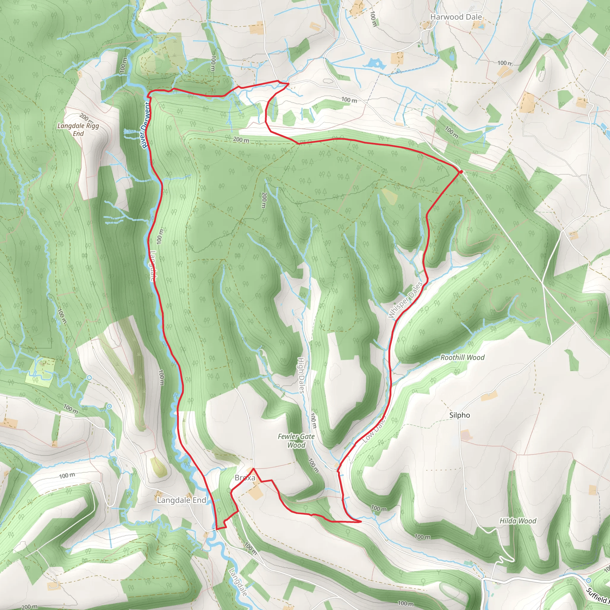 Broxa and Broxa Forest mobile static map