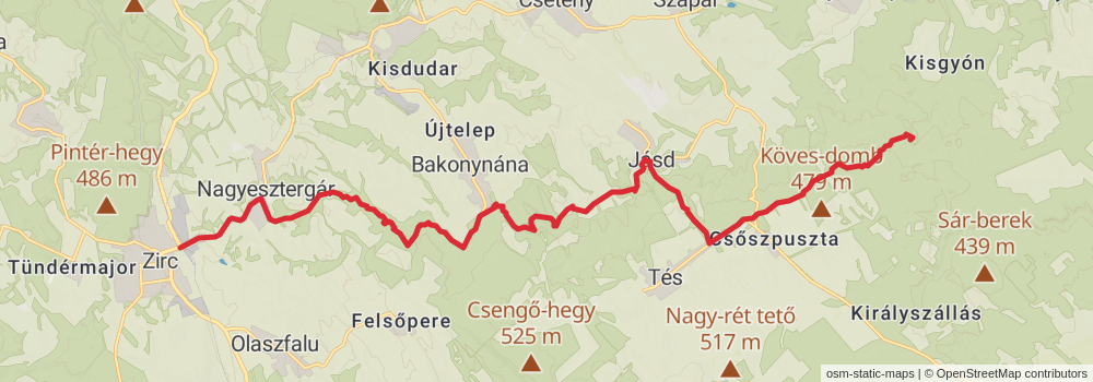 National Blue Trail - OKT stage 19 Map