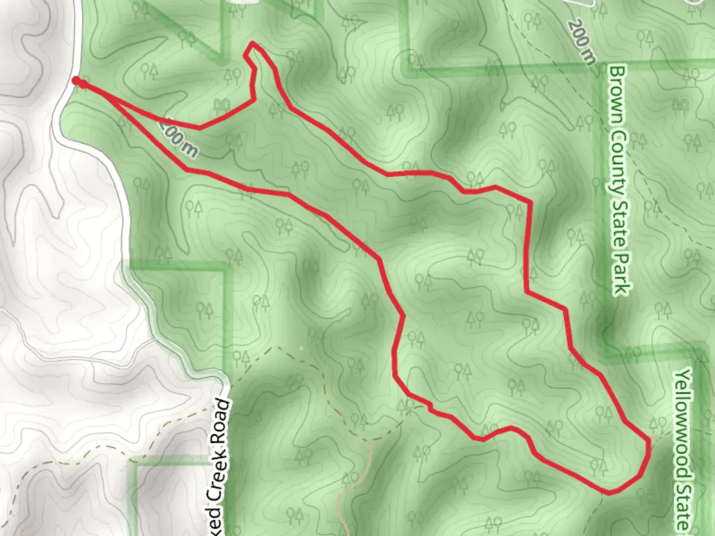 An image depicting the trail W Horse Trail Loop and its surrounding area.
