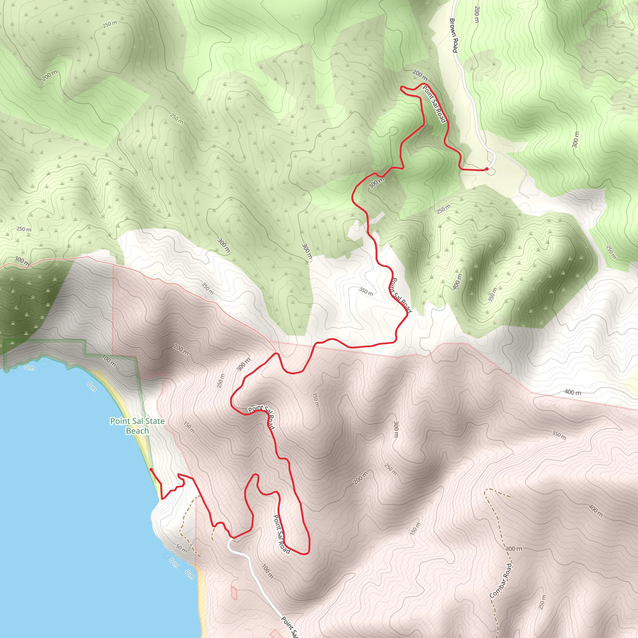 Point Sal Beach mobile static map