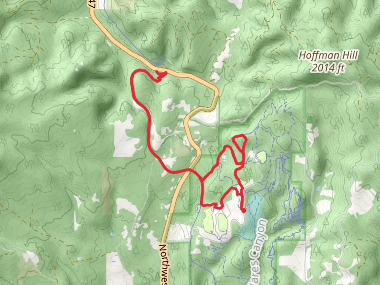 An image depicting the trail Boomescooter, Banks-Vernonia State and Barberchair Loop Trail and its surrounding area.