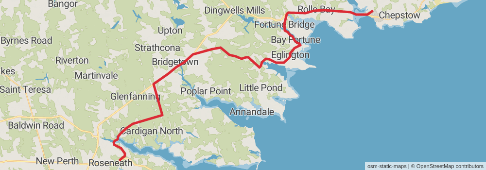 The Island Walk - Prince Edward Island stage 27 Map