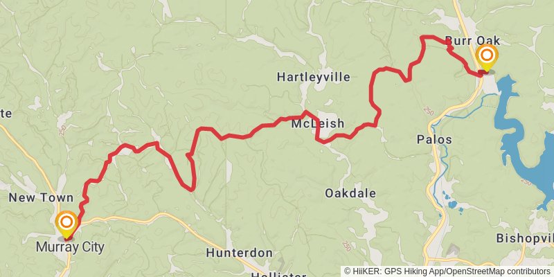 American Discovery Trail North Route stage 54 Map