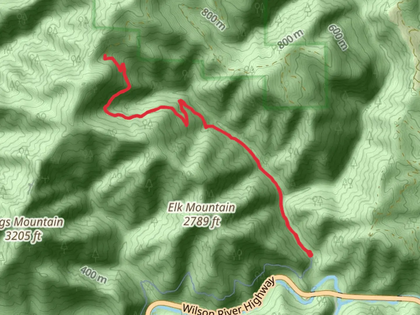An image depicting the trail Elk Creek Trail and its surrounding area.