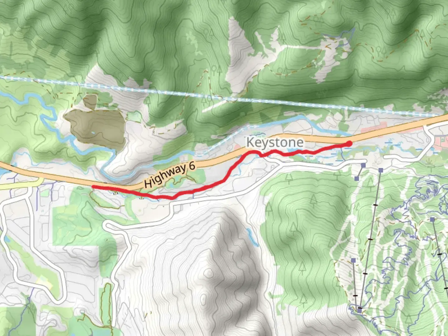 An image depicting the trail Snake River Trail Out and Back and its surrounding area.