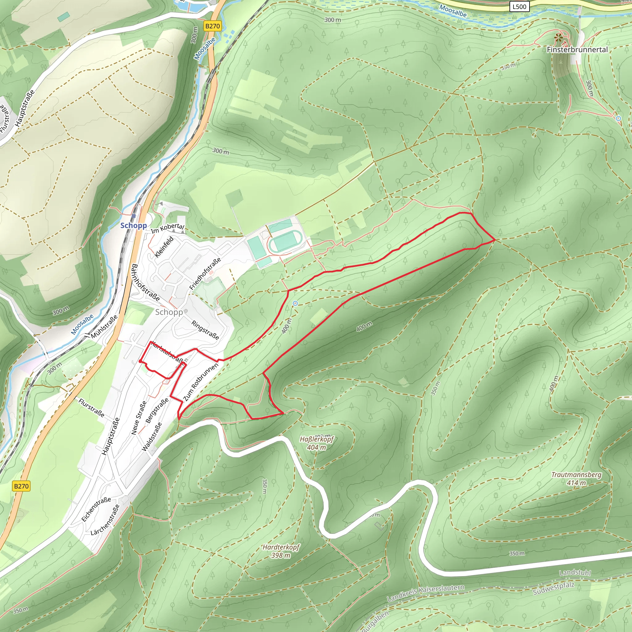 Schanze in Rothbrunnen mobile static map