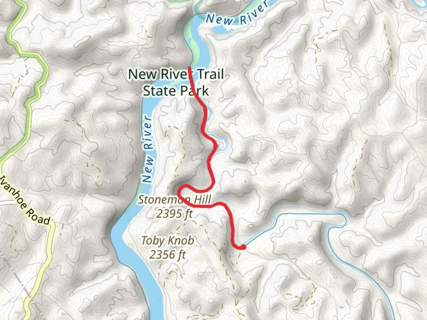 An image depicting the trail New River Trail and its surrounding area.