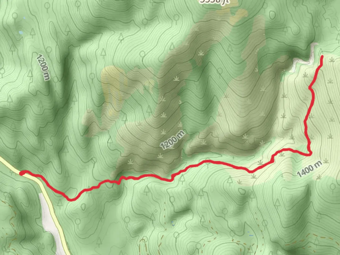 An image depicting the trail Noisy Creek Trail and its surrounding area.