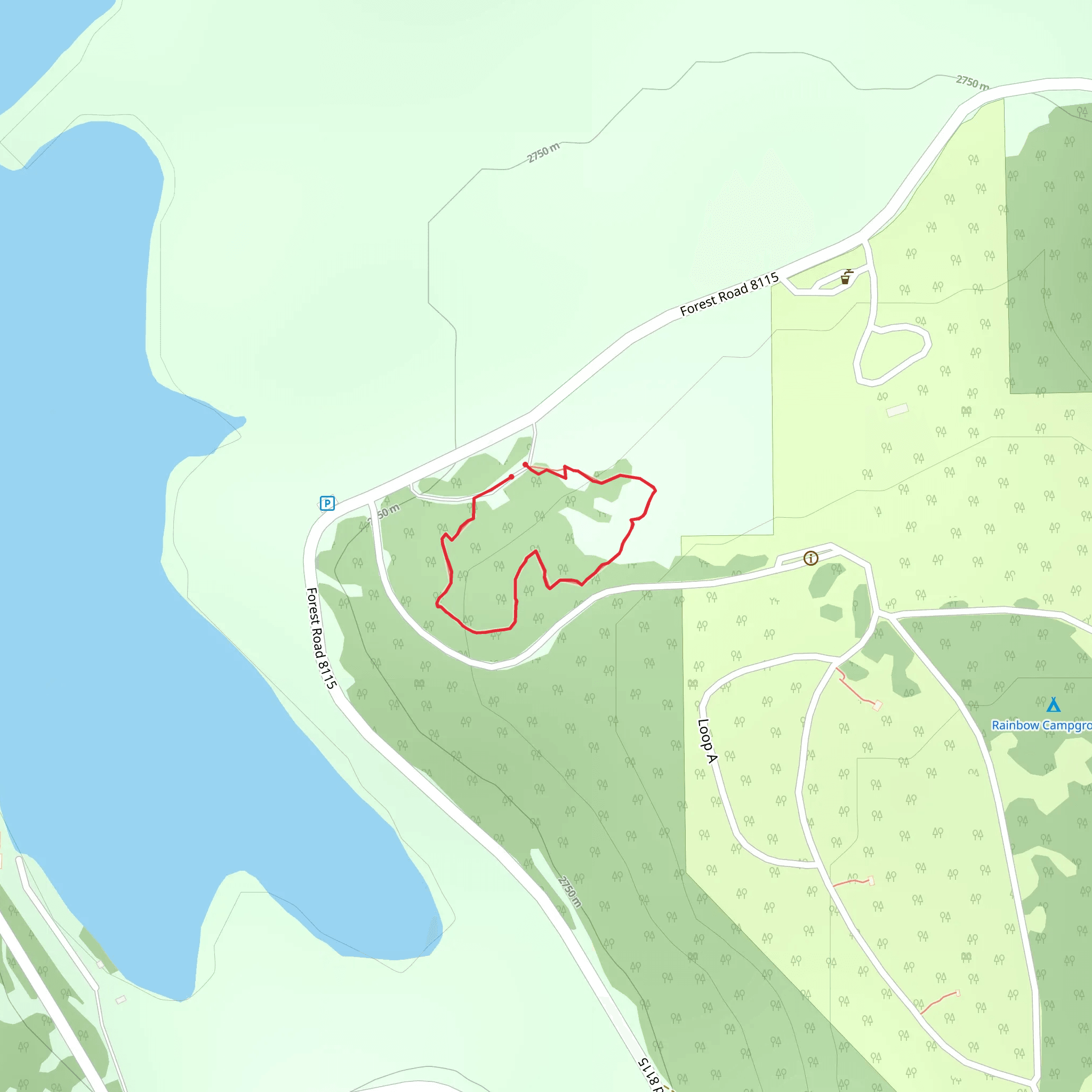 Big Lake Nature Trail mobile static map