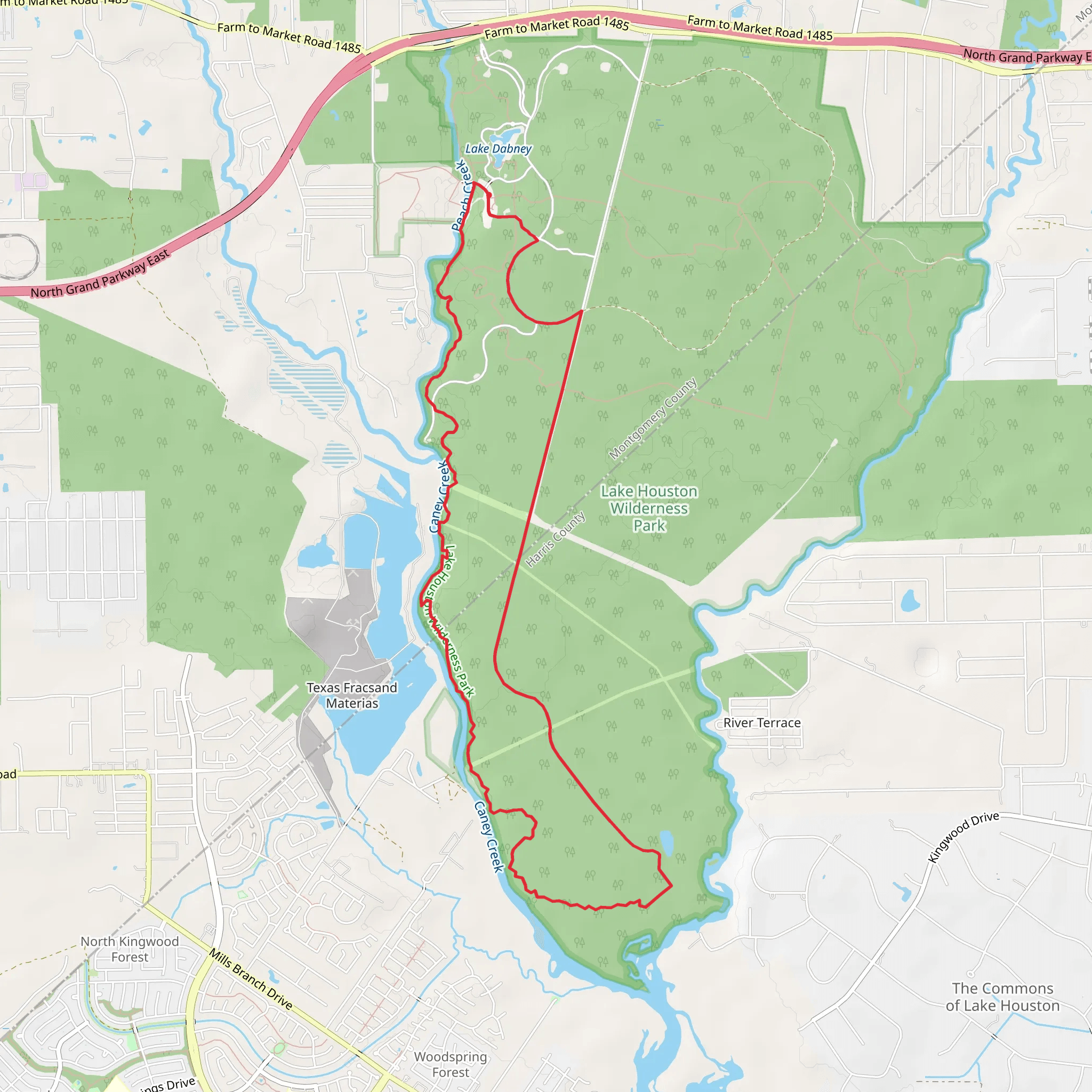 Peach Creek Loop mobile static map