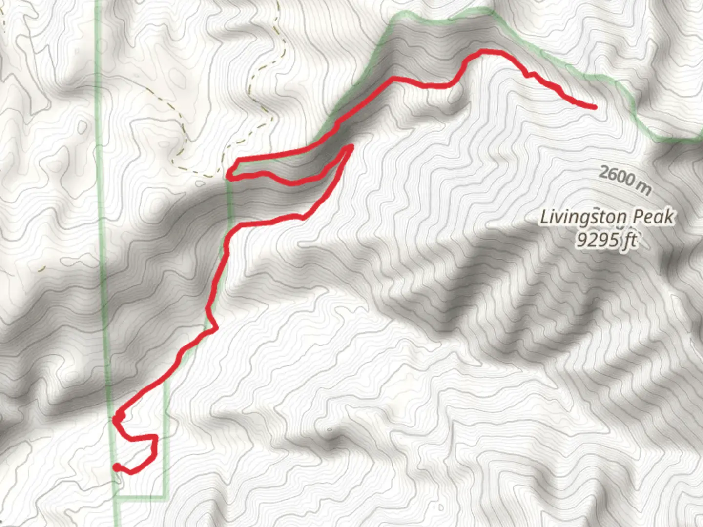 An image depicting the trail Suce Creek and Livingston Peak Trail and its surrounding area.