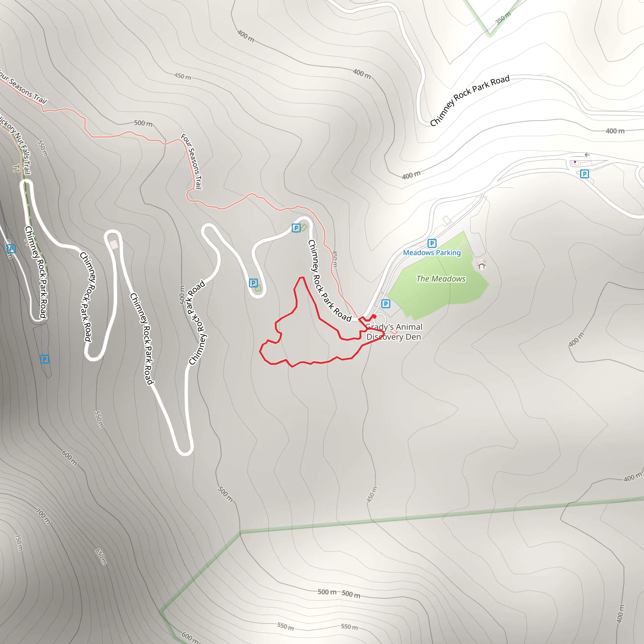 Great Woodlands Adventure Loop Trail mobile static map