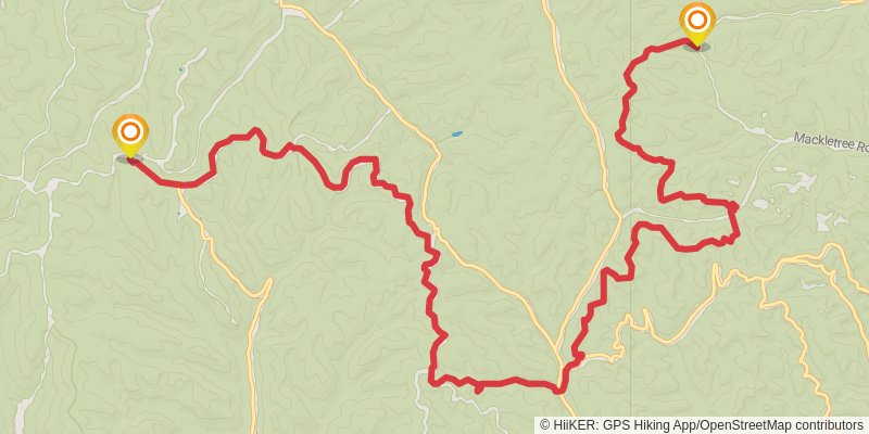 North Country Trail - Ohio stage 33 Map