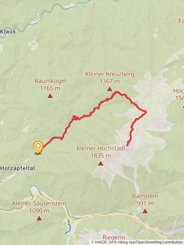 Hochstadl Wild Alps Trail mobile static map