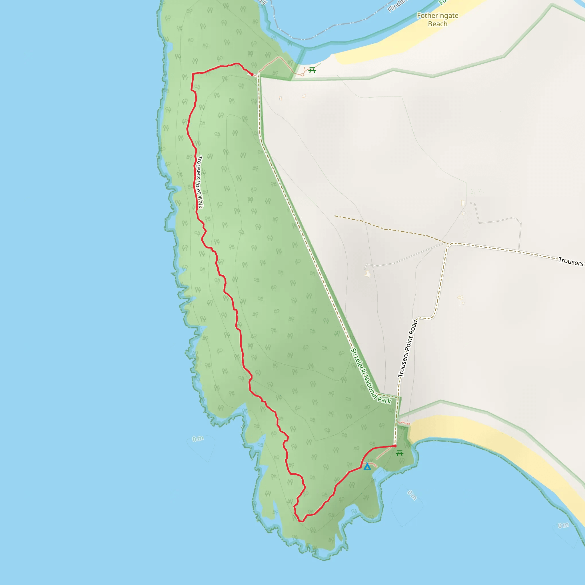 Trousers Point Walk mobile static map