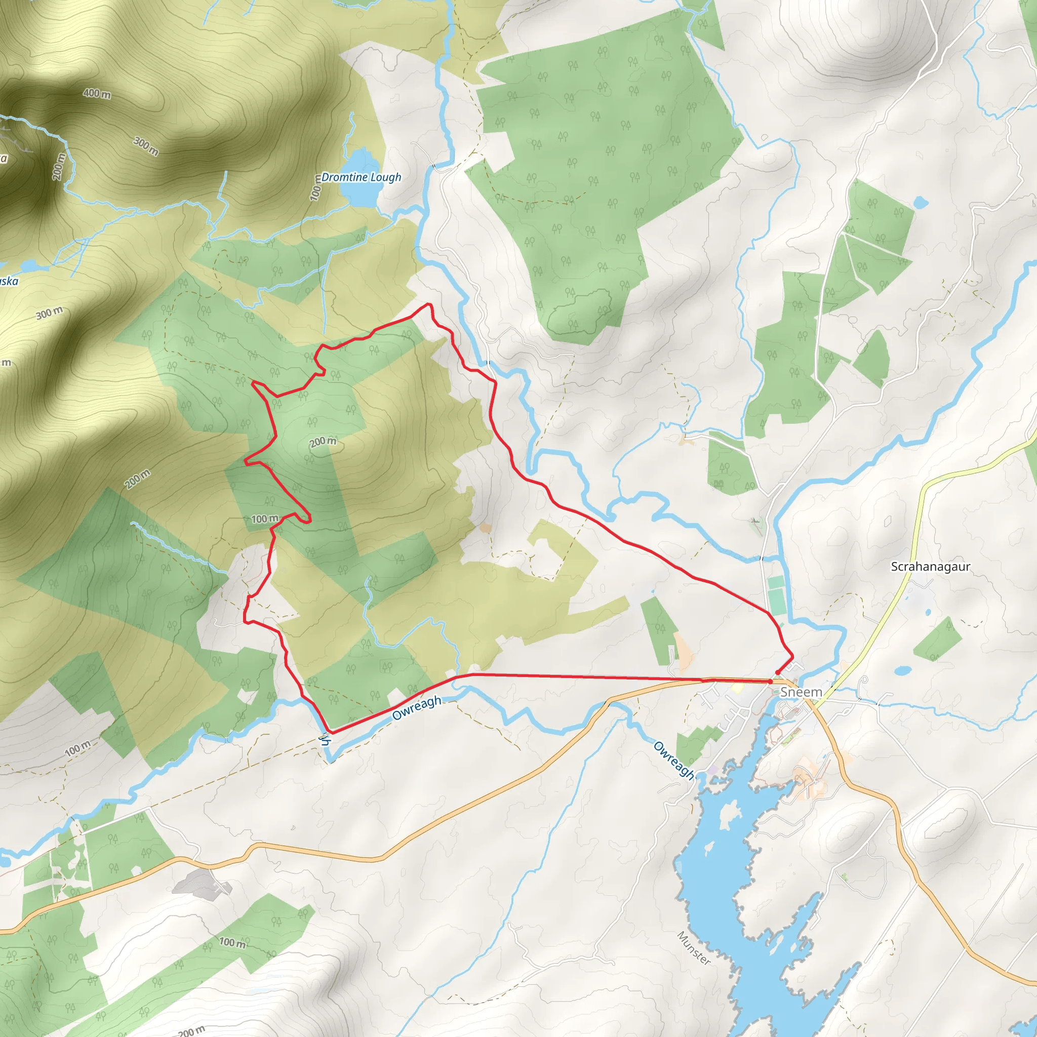 Lomanagh Loop - Sneem mobile static map