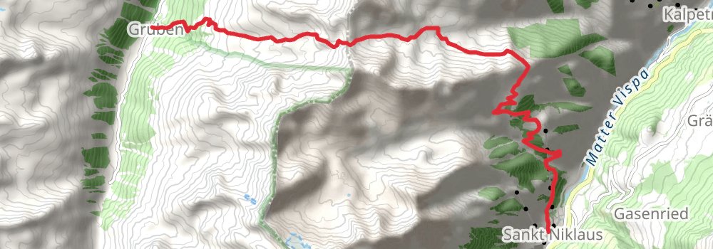 Chamonix to Zermatt - Haute Route stage 12 Map