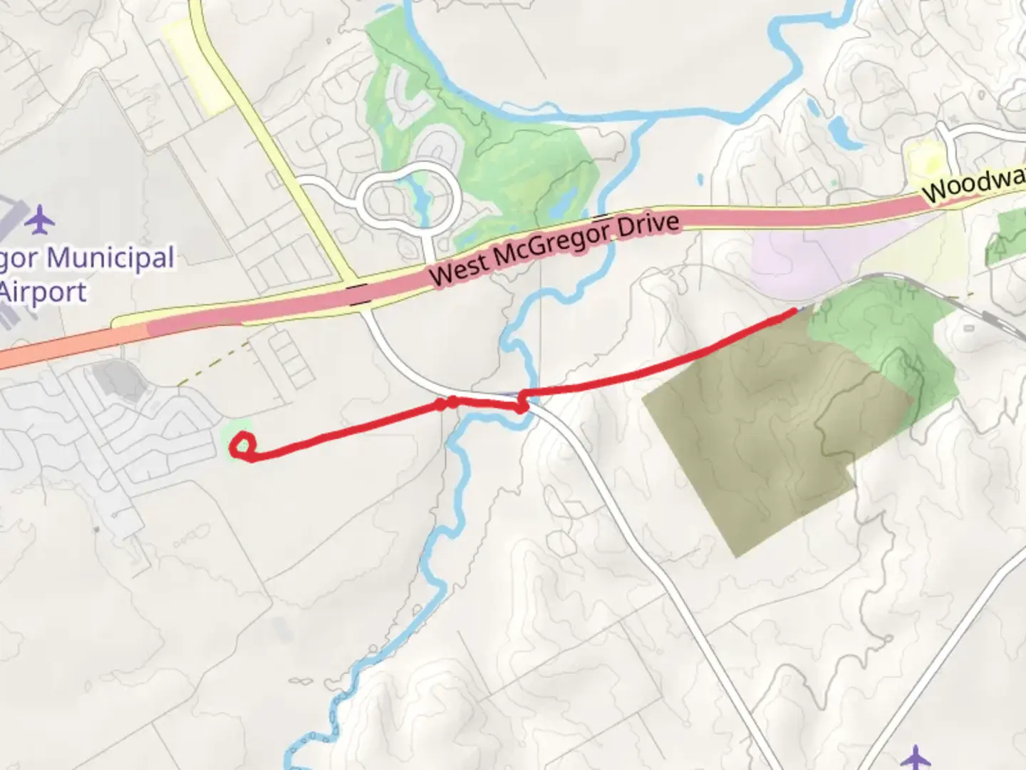 An image depicting the trail Trail Blazer Park Walk and its surrounding area.