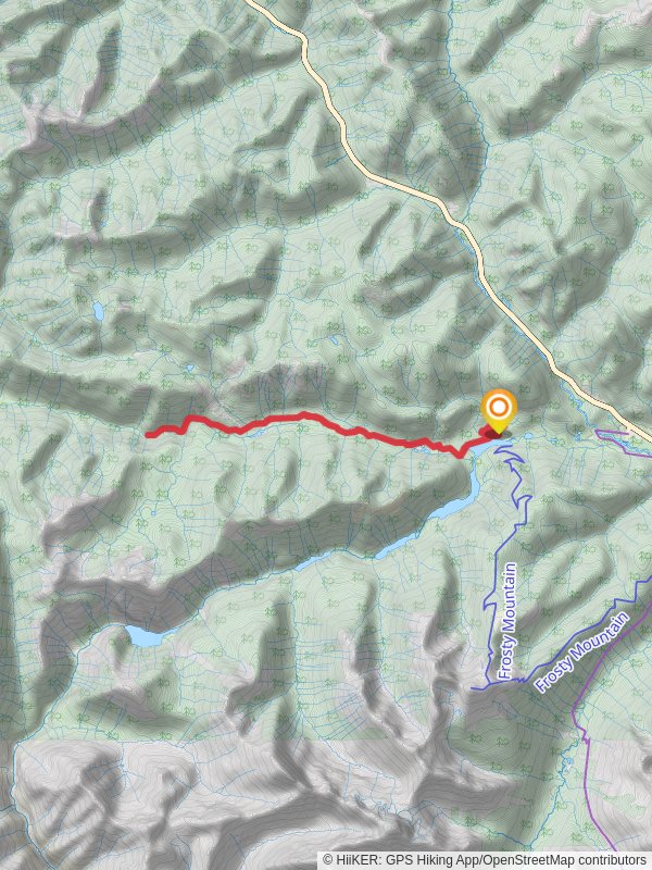 Lightning Lake Trail, South Gibson Trail and Three Falls Trail