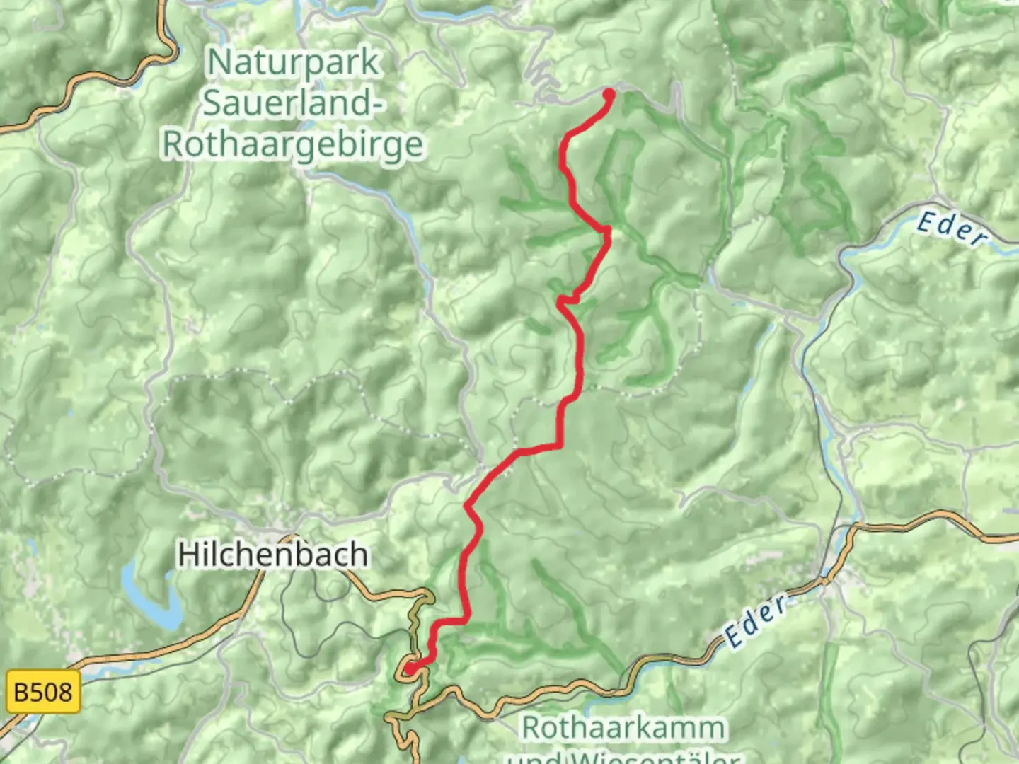 An image depicting the trail Rheinweserturm to Ginsburg Walk and its surrounding area.