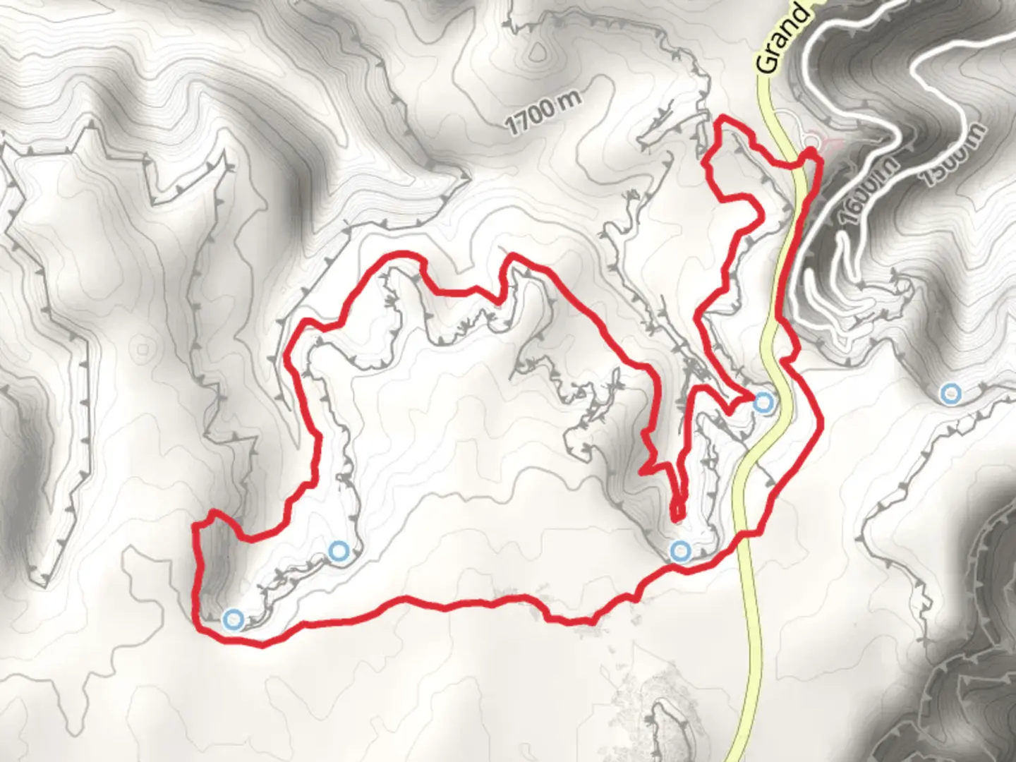 An image depicting the trail Neck Spring Loop Trail and its surrounding area.
