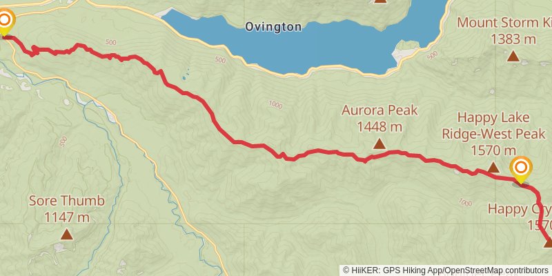 Aurora Ridge Trail stage 4 Map