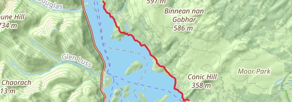 West Highland Way (South Section) 7-Day Gentle Tour (Hillwalk Tours) stage 3 Map