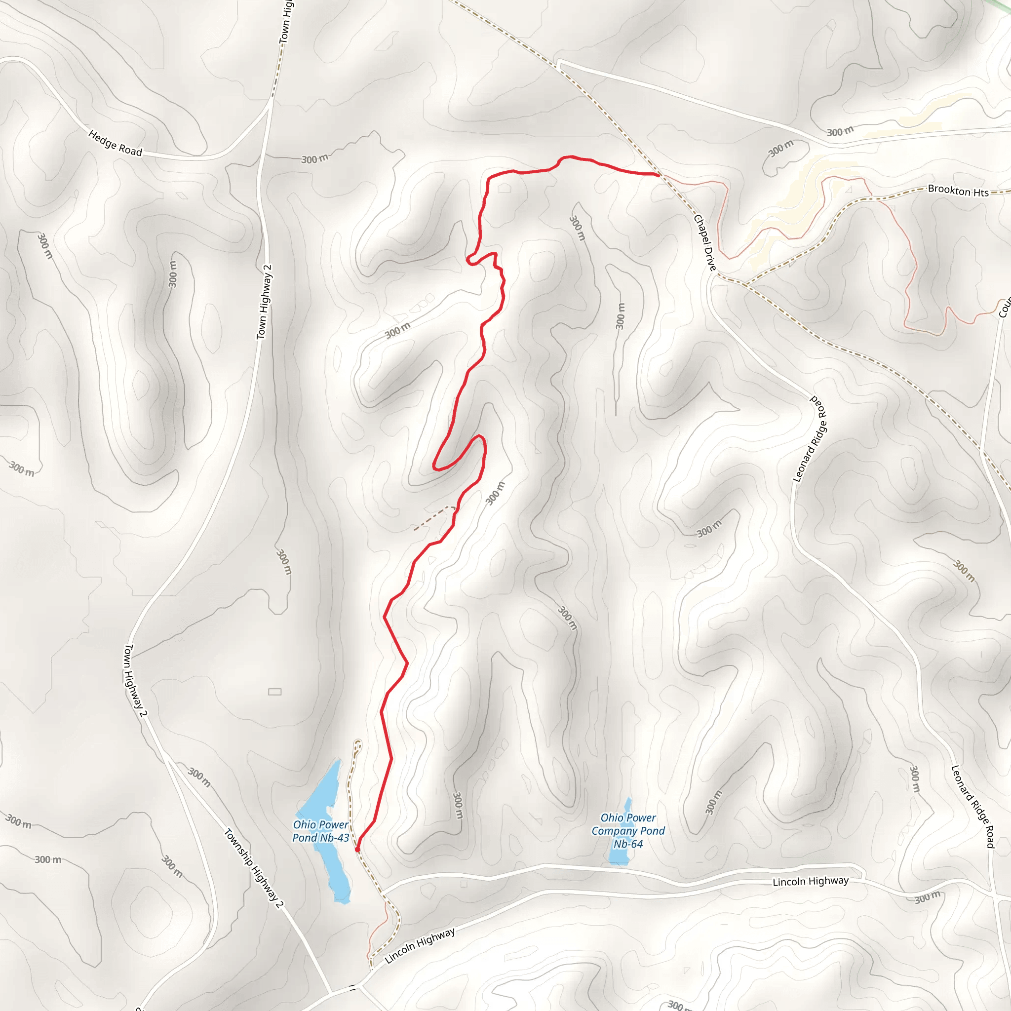 Buckeye Trail from Town Hwy 13 mobile static map
