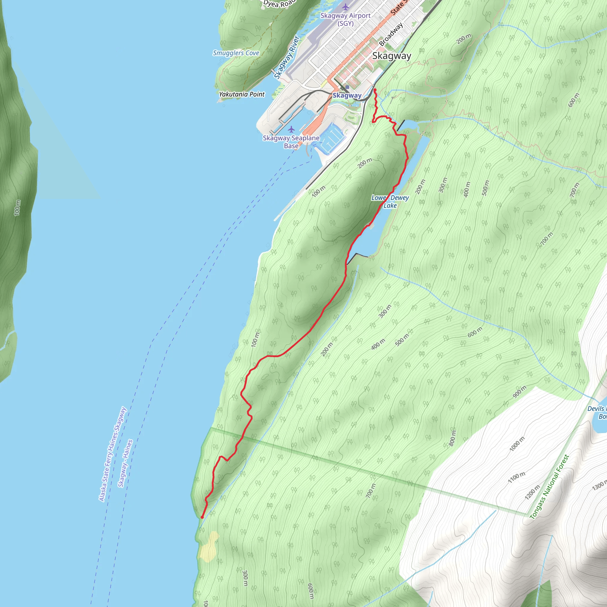 Lower Dewey Lake and Sturgill's Landing mobile static map