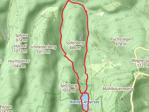 Sollerfall, Kleiner Arbersee via Goldsteig Alternative