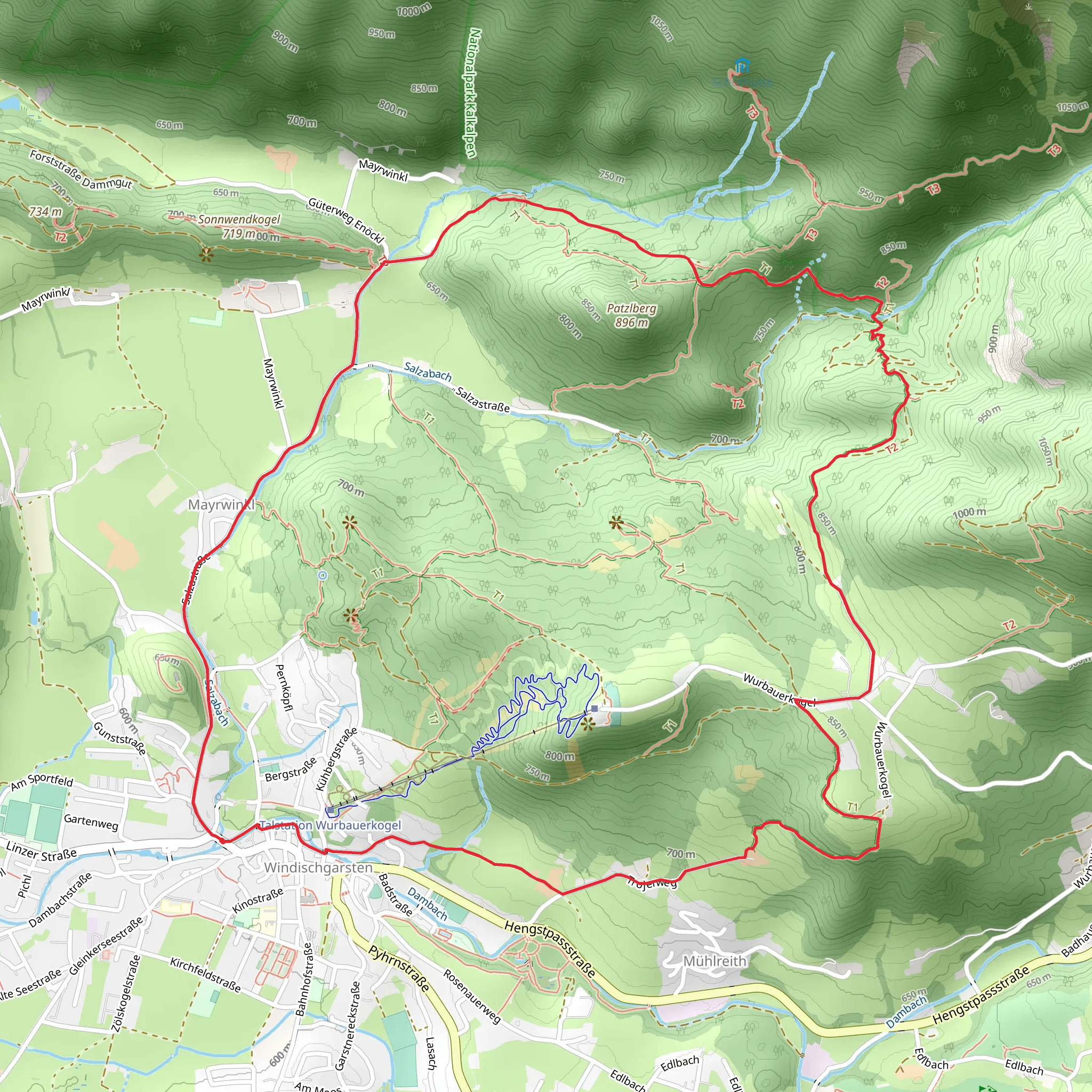 Salzatal Valley Loop mobile static map